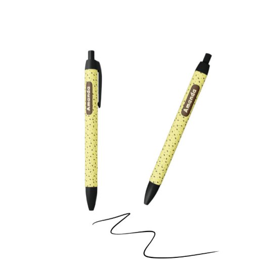 Dierlijke druk zwarte inkt pen
