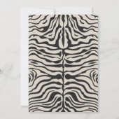 Dierlijke drukbridale Shower-uitnodiging Kaart (Achterkant)