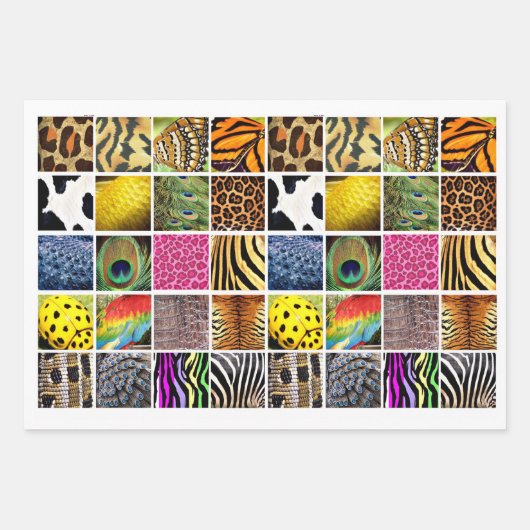 Dierlijke en Insectenhuid Vleugel wildlife patrone Inpakpapier Vel (Voorkant)