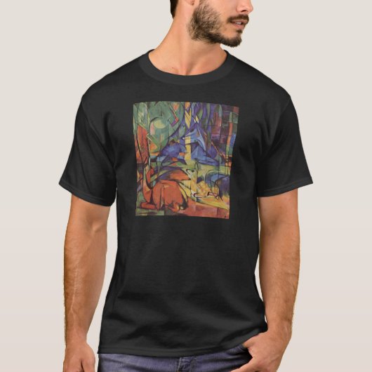 Dierlijke expressionisme Abstract design T-shirt (Voorkant)