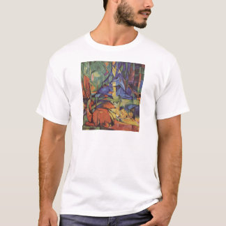 Dierlijke expressionisme Abstract design T-shirt