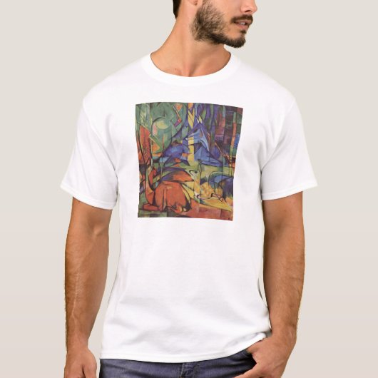 Dierlijke expressionisme Abstract design T-shirt (Voorkant)