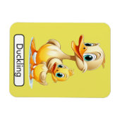 Dierlijke Flashcard Duck / Dukiling, kinder, Leren Magneet (Horizontaal)