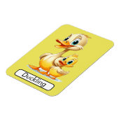 Dierlijke Flashcard Duck / Dukiling, kinder, Leren Magneet (Linkerzijde)