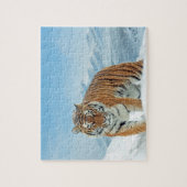 Dierlijke foto Sneeuw Tiger Mountains Trendy Winte Legpuzzel (Verticaal)