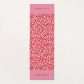 Dierlijke gedrukte moderne kleurrijke luipaard yogamat (Achterkant)