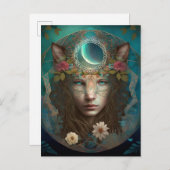 Dierlijke geest Mystical Fantasy Art Briefkaart (Voorkant / Achterkant)