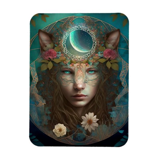 Dierlijke geest Mystical Fantasy Art Magneet (Verticaal)