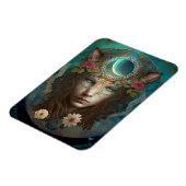 Dierlijke geest Mystical Fantasy Art Magneet (Linkerzijde)