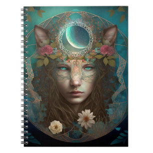 Dierlijke geest Mystical Fantasy Art Notitieboek