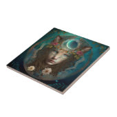Dierlijke geest Mystical Fantasy Art Tegeltje (Zijkant)