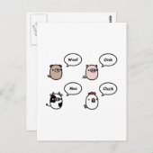 Dierlijke geluiden briefkaart (Voorkant / Achterkant)