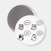 Dierlijke geluiden magneet (Voorkant / Achterkant)