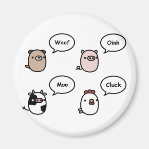 Dierlijke geluiden magneet