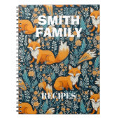 Dierlijke gepersonaliseerde keukenrecepten notitieboek (Voorkant)