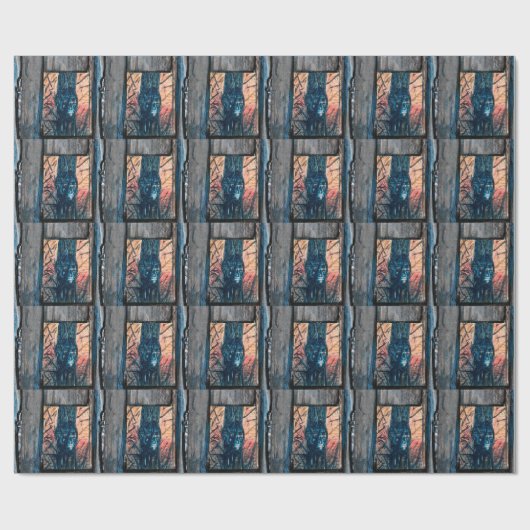 Dierlijke gids cadeaupapier (Vlak)