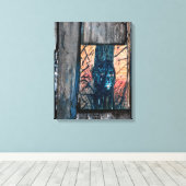 Dierlijke gids canvas afdruk (Insitu (Houten vloer))