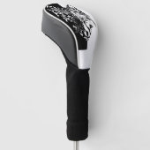 Dierlijke gidsen in zwart-wit golfhoofd Hoesje Golfheadcover (Schuin)