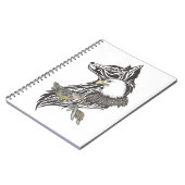 Dierlijke gidsen voor wolf, houthakken, adelaars,  notitieboek (Linkerzijde)