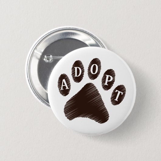 Dierlijke Goedkeuring Ronde Button 5,7 Cm (Voorkant /achterkant)