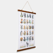 Dierlijke habets | Nursery Art Wall Hangend Wandkleed (Gebogen)