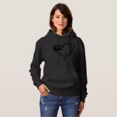 Dierlijke hartluiaard hoodie (Voorkant volledig)