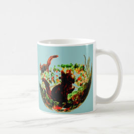 Dierlijke herfst koffiemok