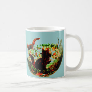 Dierlijke herfst koffiemok