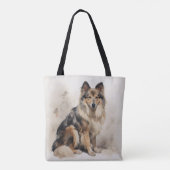 Dierlijke hond tote bag (Achterkant)
