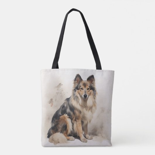Dierlijke hond tote bag (Achterkant)