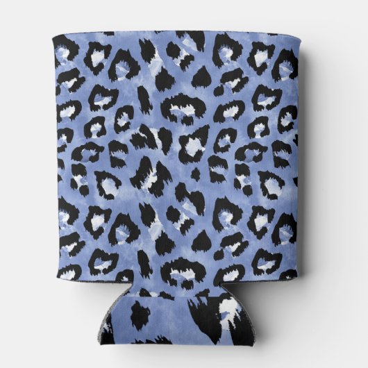 Dierlijke huid Allure: Waterverf Leopard Blikjeskoeler (Achterkant)