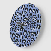 Dierlijke huid Allure: Waterverf Leopard Grote Klok (Hoek)
