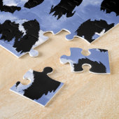 Dierlijke huid Allure: Waterverf Leopard Legpuzzel (Zijkant)