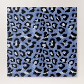 Dierlijke huid Allure: Waterverf Leopard Legpuzzel (Horizontaal)