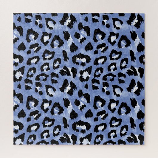 Dierlijke huid Allure: Waterverf Leopard Legpuzzel (Verticaal)
