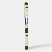 Dierlijke Huid Bruine Koe Vlekken Case-Mate iPhone Case (Achterkant / Links)