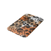 Dierlijke huid: creatief luipaardpatroon. badmat (Gekanteld)