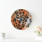 Dierlijke huid: creatief luipaardpatroon. grote klok (Huis)