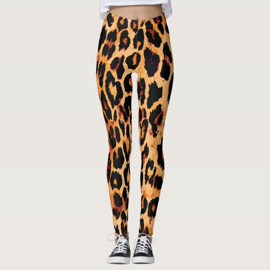 Dierlijke huid: stoffenontwerp leggings (Voorkant)