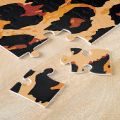 Dierlijke huid: stoffenontwerp legpuzzel (Zijkant)