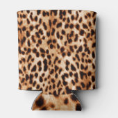 Dierlijke huid: Waterverf gevlekt patroon. Blikjeskoeler (Achterkant)