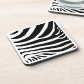 Dierlijke huid Zebra Patroon Bier Onderzetter (Linkerzijde)