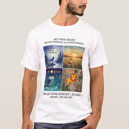 Dierlijke Illustraties & Natuurcitaten ter Motivat T-shirt