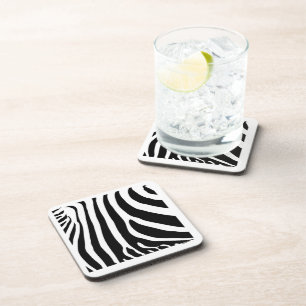 Dierlijke instincten (zebra) patroon bier onderzetter