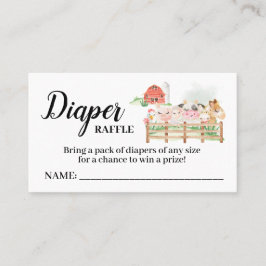 Dierlijke Kaart Raffle Ticket Baby shower