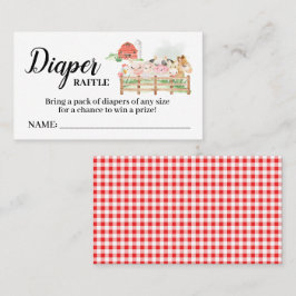Dierlijke Kaart Raffle Ticket Baby shower