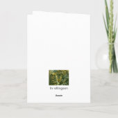 Dierlijke kaarten, Ijsbeer Feestdagen Kaart (Achterkant)