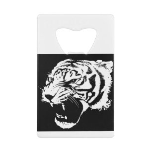 Dierlijke kat gevonden Oerwoud Tiger Black Cat Creditkaart Flessenopener