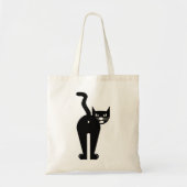 Dierlijke kat Mammal Silhouette Tote Bag (Voorkant)