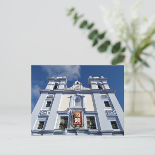 Dierlijke kerk: Angra, Terceira, Azoren P Briefkaart (Staand voorkant)